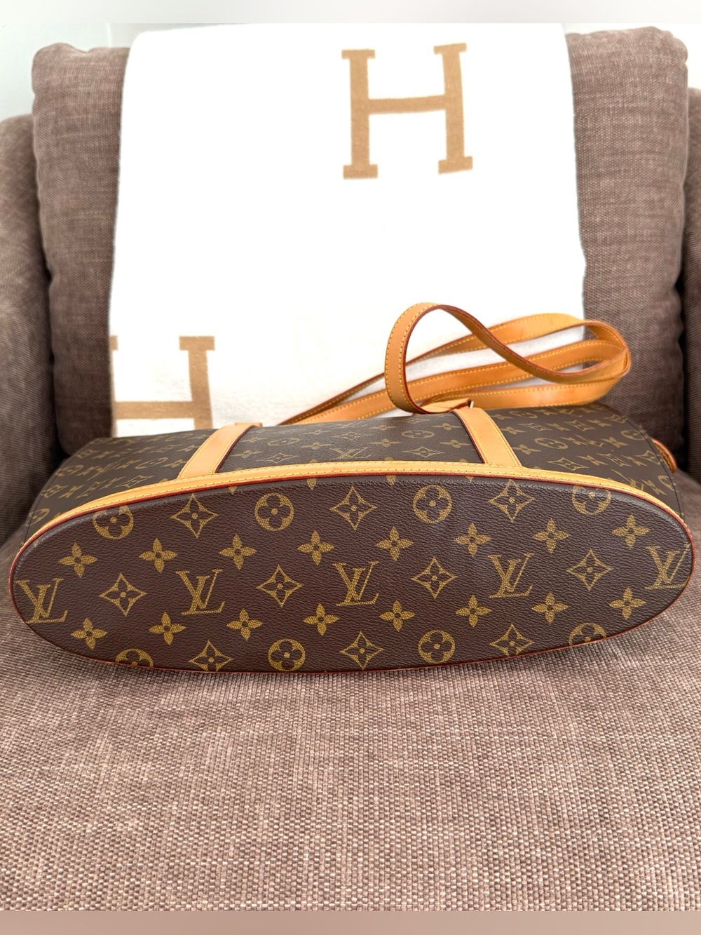 Authentic Louis Vuitton Babylone tote bag M51102 brown monogram LV canvas - Picture 13 of 16